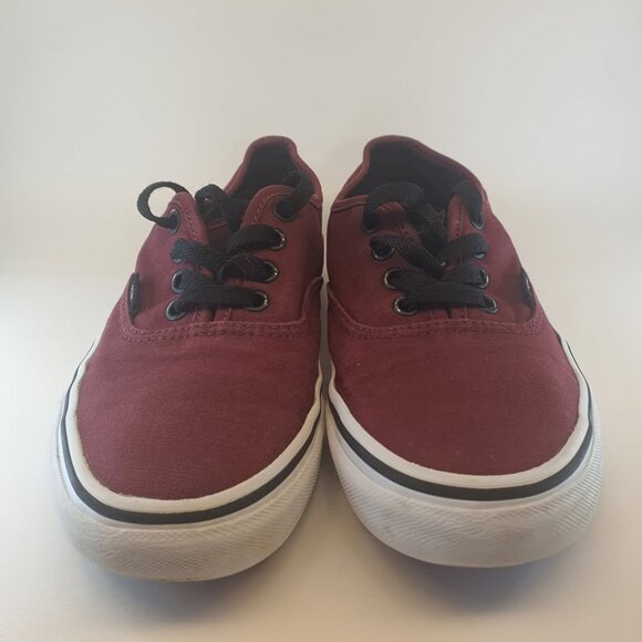 Vans Authentic Burgundy Unisex Low Top Size Women's 7 Men's 5.5 - Picture 3 of 7